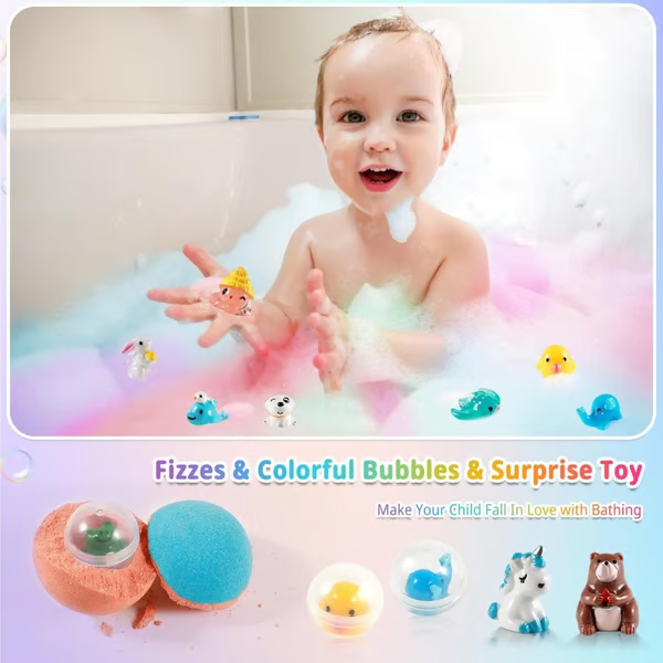 🥚✨Easter Gift - 24-Piece Children Bath Ball Gift Box