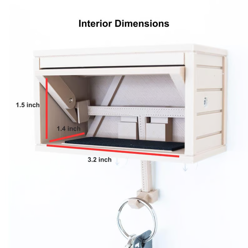 🔥Hot Sale 49% OFF🔥🚗🔑 Car Garage Key Holder with Opening Door