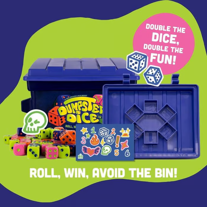 Big Discoveries Dumpster Dice - Fast-Paced Family Dice Game🥰🎁