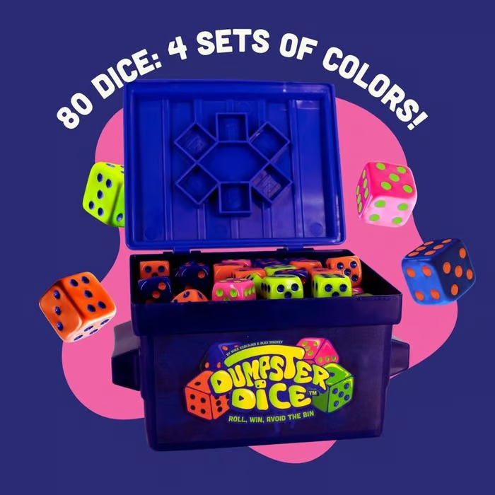 Big Discoveries Dumpster Dice - Fast-Paced Family Dice Game🥰🎁