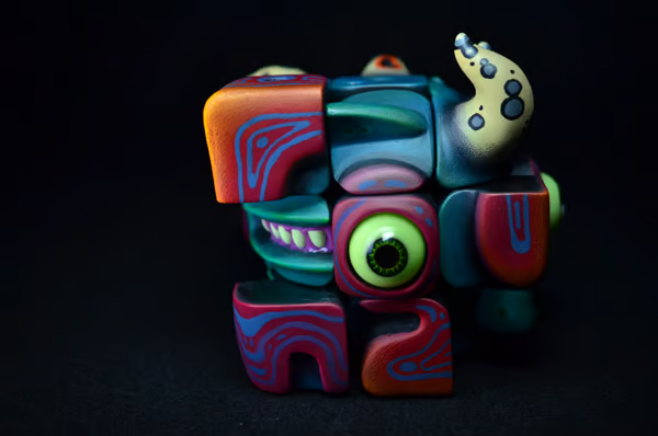 🔥LAST DAY 50% OFF✨Artists Handmade Art Monster Sculpture Rubik's Cube Toys