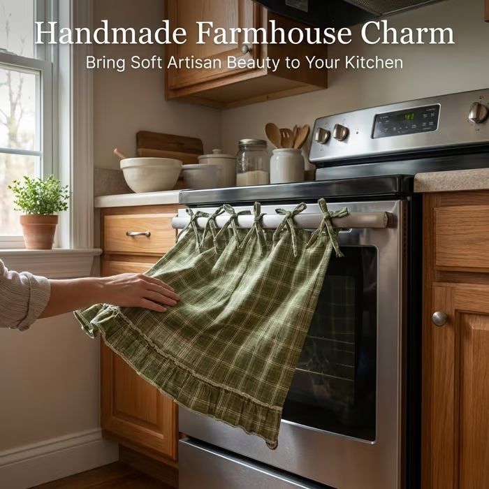 👗 🔥 Handmade Farmhouse Oven Skirt - Artisan Kitchen Collection