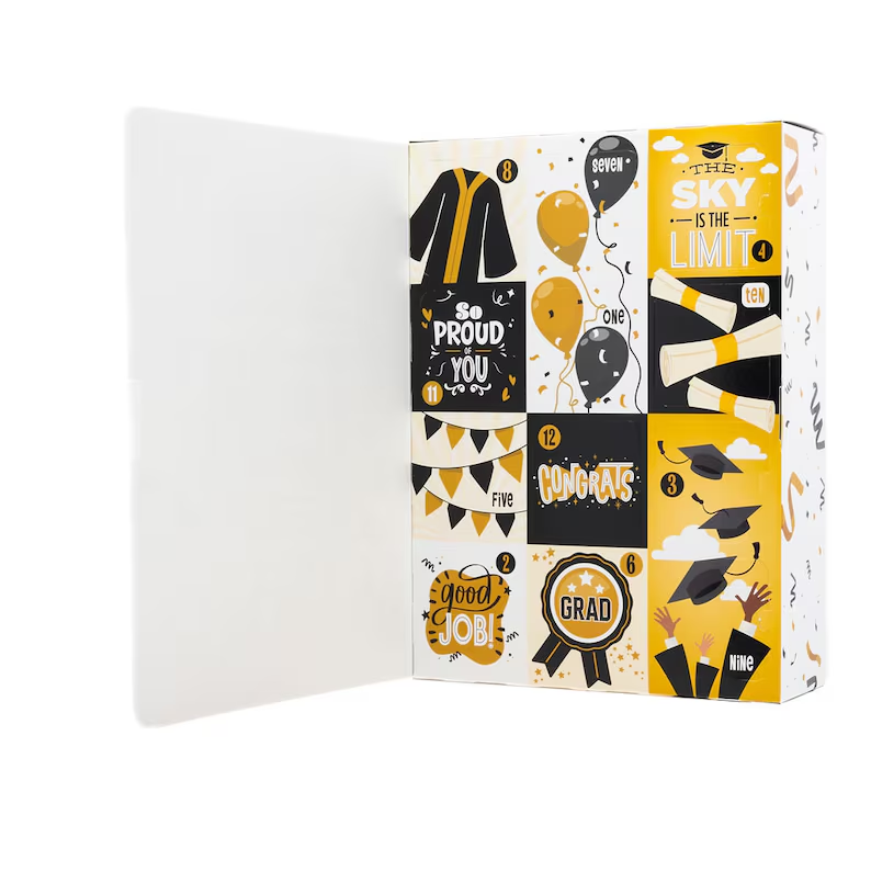 DIY Graduation Gift Boxes | 12 Days of Congrats Packaging