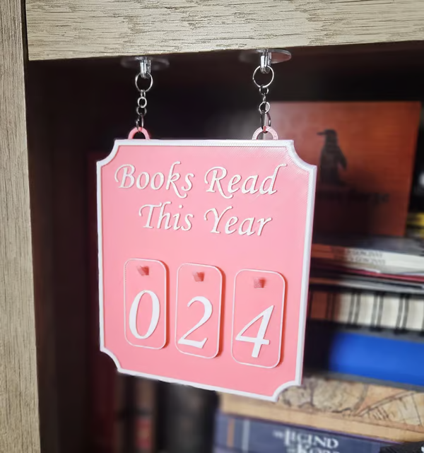 Hanging Bookshelf Counter bookish decor