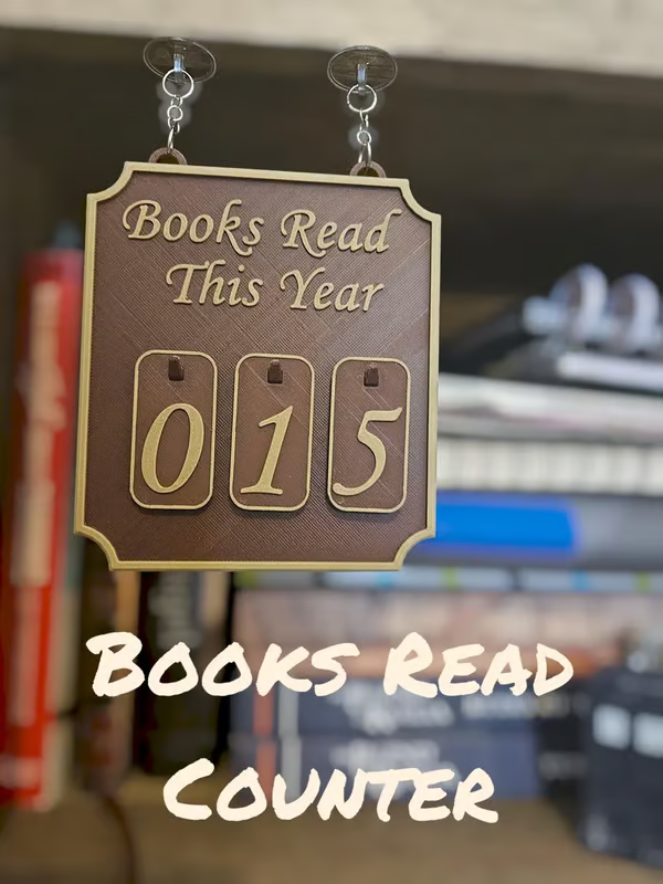 Hanging Bookshelf Counter bookish decor