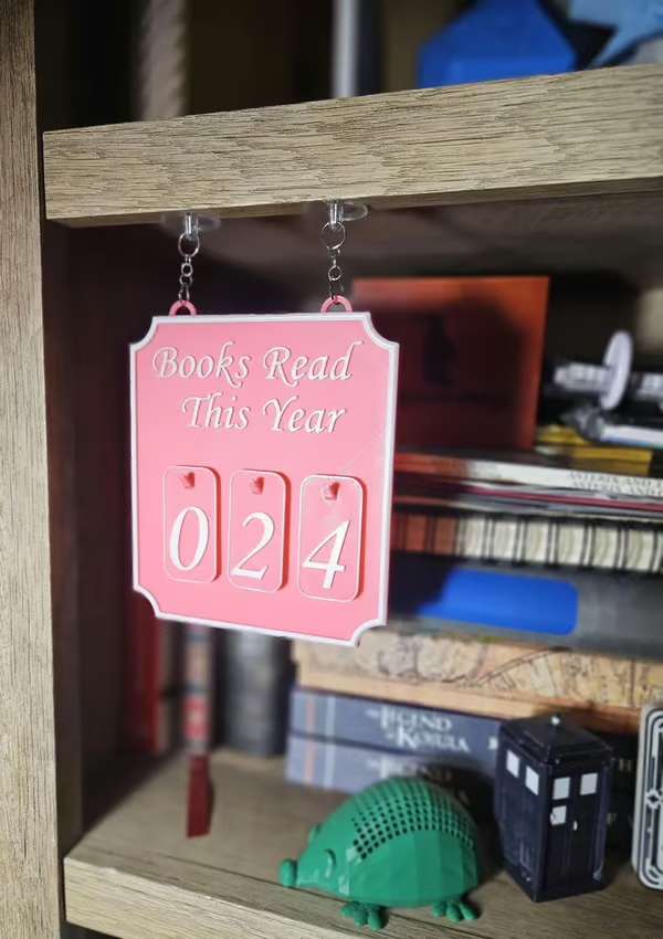 Hanging Bookshelf Counter bookish decor