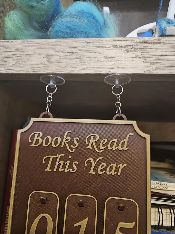 Hanging Bookshelf Counter bookish decor