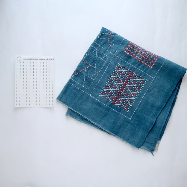 🔥Last Day 49% OFF - 🔥Visible Mending Transfer Sashiko Pattern