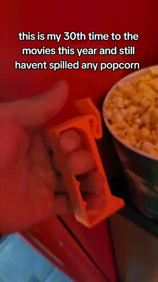 🍿🥤Popcorn Bucket Handle For Every Movie Goer