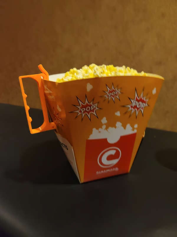 🍿🥤Popcorn Bucket Handle For Every Movie Goer