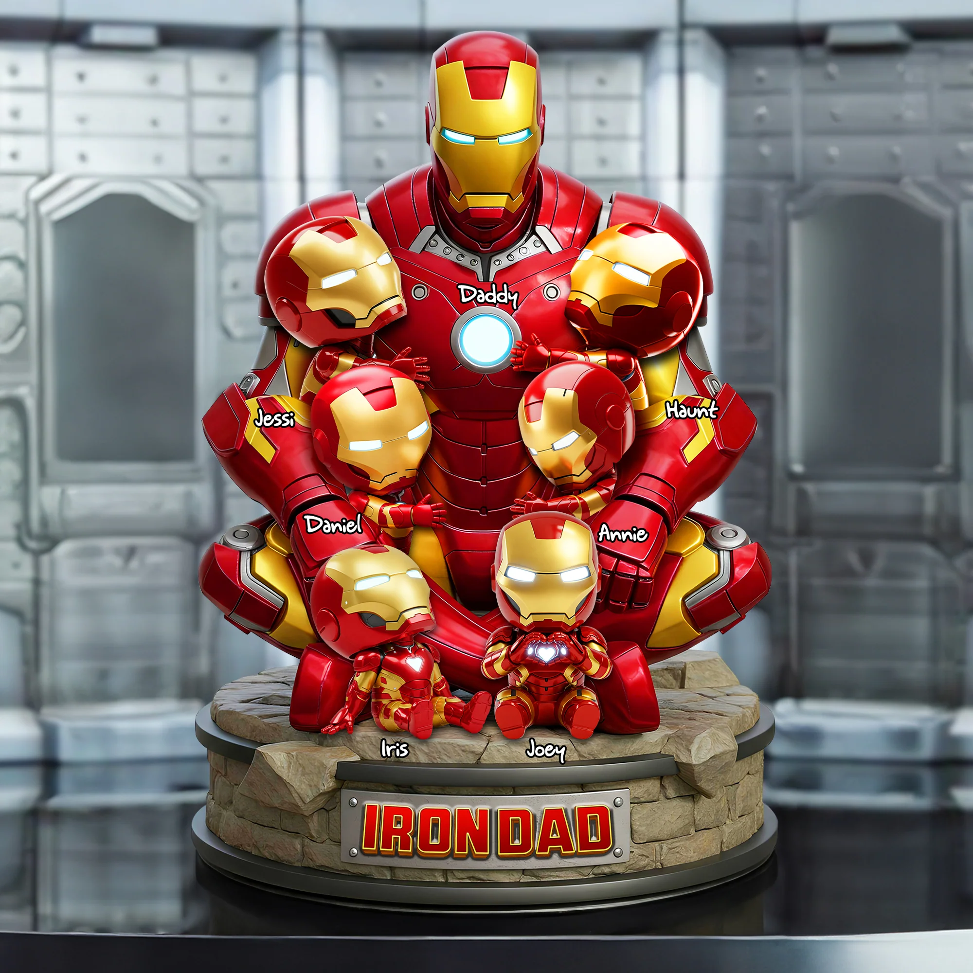 Steel Dad Acrylic Plaque - Personalized Gifts For Father