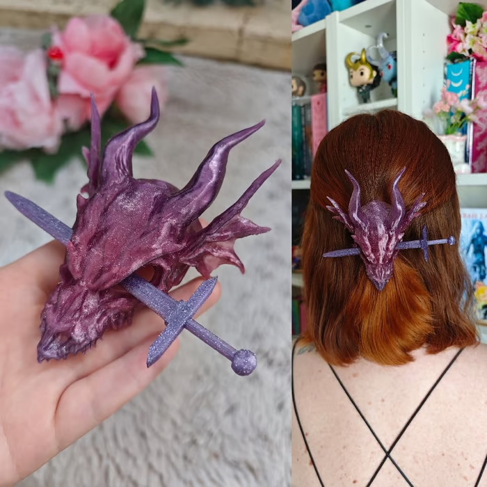 ⏰Historical Lowest Price: Save 49%- 🐉 Handcrafted Dragon Hair Clips