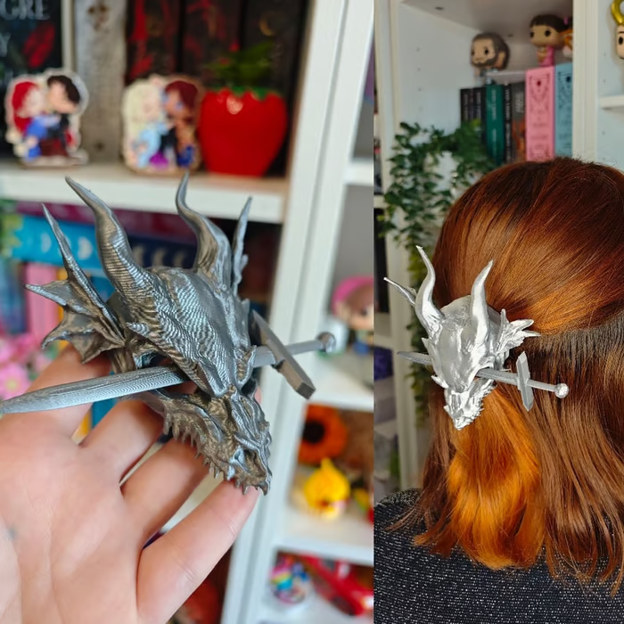 ⏰Historical Lowest Price: Save 49%- 🐉 Handcrafted Dragon Hair Clips