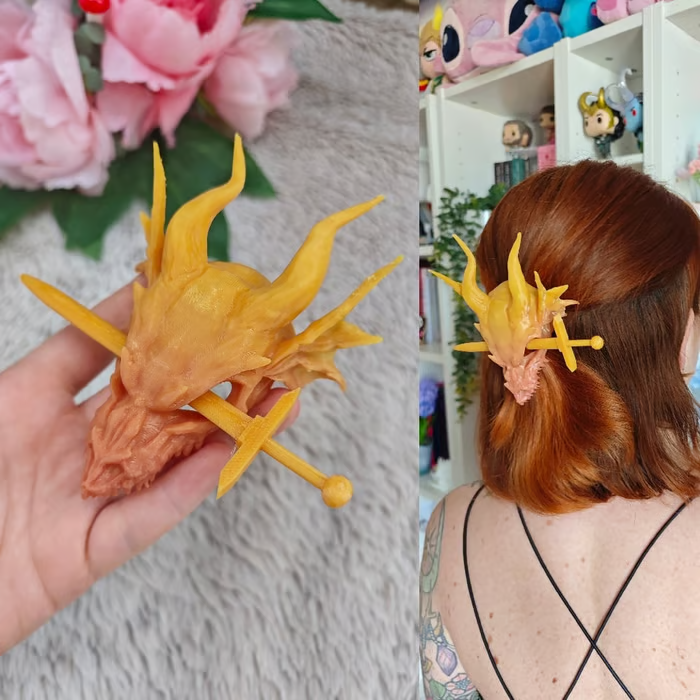 ⏰Historical Lowest Price: Save 49%- 🐉 Handcrafted Dragon Hair Clips