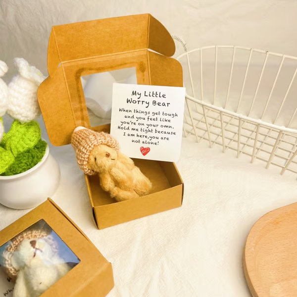 ⏰Final 3 Hours: Only $9.98🎉🎁Handmade Mini Plush Teddy Bear in Box