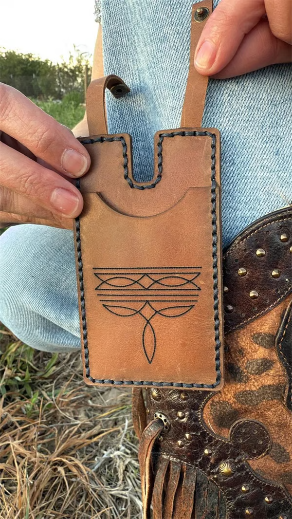 🔥LAST DAY 49% OFF-Western Boot Wallet with Snap Strap