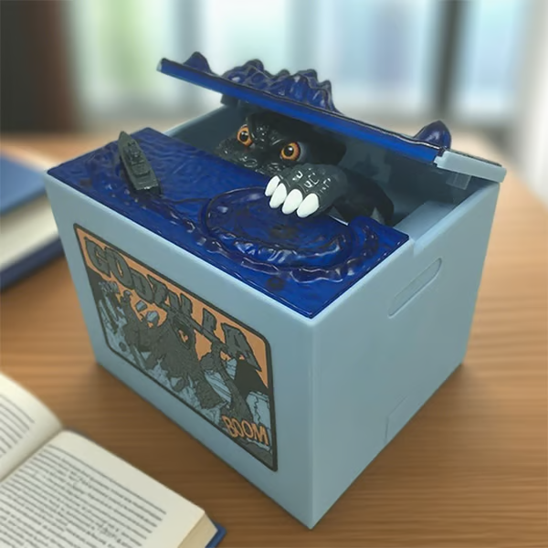 🔥LAST DAY 50% OFF -🦖Godzilla Coin-Stealing Bank 💰(Automatic Musical Piggy Bank)