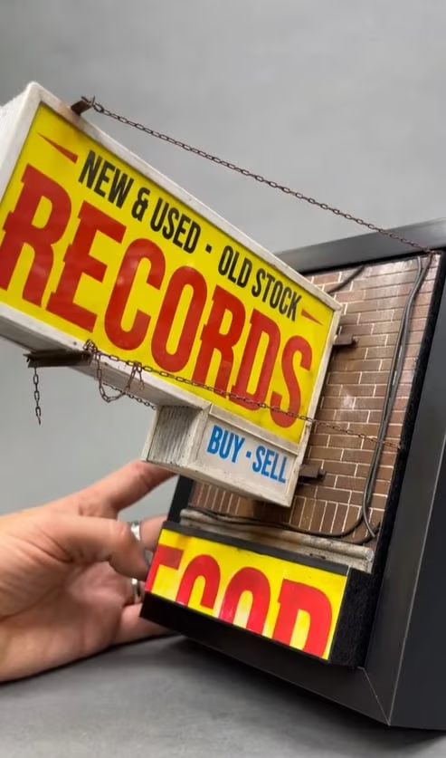 🔥LAST DAY 49% OFF-Record Store Retro Wall Light - Record Collector Gift✨3-Year Warranty