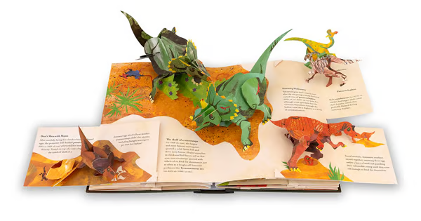 ⏰Historical Lowest Price: Save 49%-🦖3D Encyclopedia Prehistorica Dinosaurs📙HARDCOVER (🔥BUY 2 FREE SHIPPING)-Festivesl
