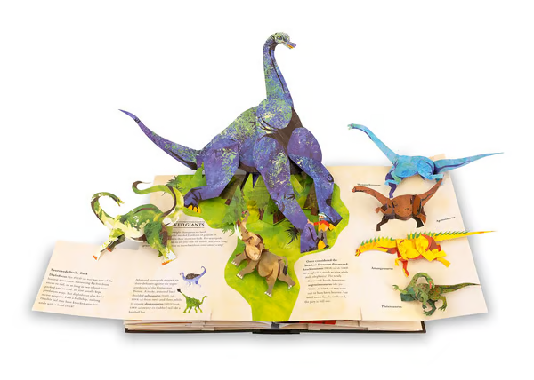 ⏰Historical Lowest Price: Save 49%-🦖3D Encyclopedia Prehistorica Dinosaurs📙HARDCOVER (🔥BUY 2 FREE SHIPPING)-Festivesl