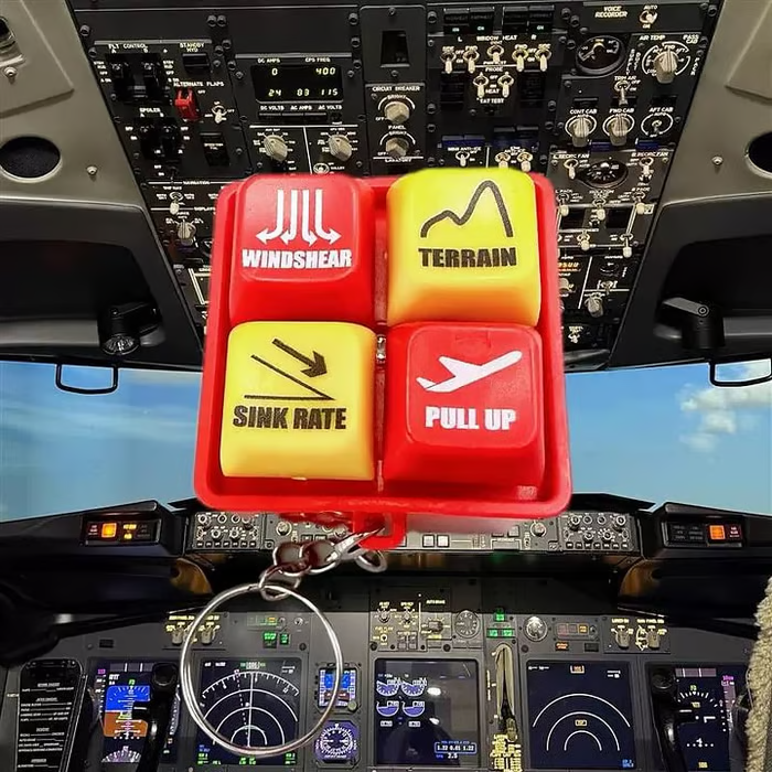 🔥LAST DAY 49% OFF-Pilot And Crew Alert Keychain EGPWS Warning Sound S