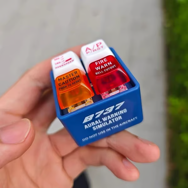 🔥LAST DAY 49% OFF-Pilot And Crew Alert Keychain EGPWS Warning Sound Simulator