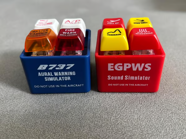 🔥LAST DAY 49% OFF-Pilot And Crew Alert Keychain EGPWS Warning Sound Simulator