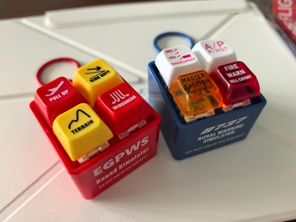 🔥LAST DAY 49% OFF-Pilot And Crew Alert Keychain EGPWS Warning Sound Simulator