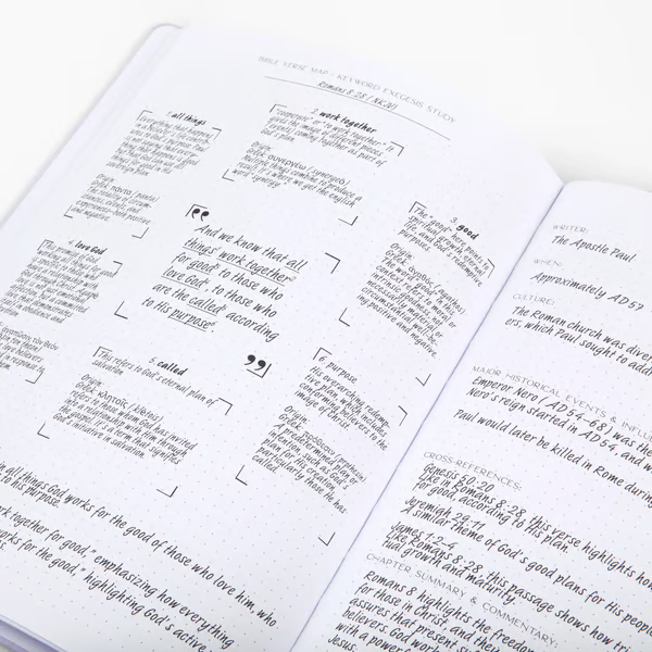 🙏🎁Christian Gift 50% OFF - Bible Verse Mapping Journal - Vegan Leather & Durability Line