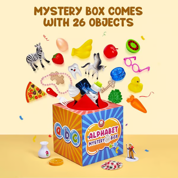🔥Last Day 50% OFF - 26 PCS Letters Sorting Matching Game-Mystery Alphabet Box for Kids