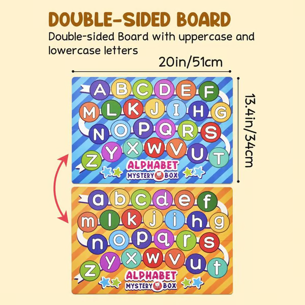 🔥Last Day 50% OFF - 26 PCS Letters Sorting Matching Game-Mystery Alphabet Box for Kids