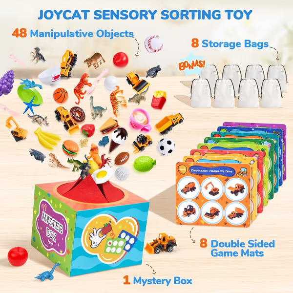 🔥Last Day 50% OFF - 26 PCS Letters Sorting Matching Game-Mystery Alphabet Box for Kids