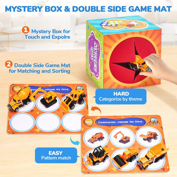 🔥Last Day 50% OFF - 26 PCS Letters Sorting Matching Game-Mystery Alphabet Box for Kids