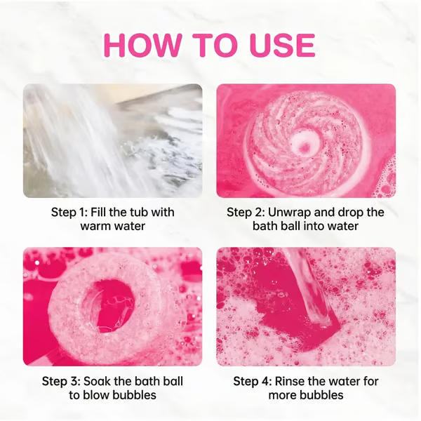 (🎁Last Day 49% OFF)🍭Cute Lollipop Bath Bomb,Colorful Bubble Bath Ball for Fun Bath Time