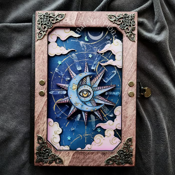 🔥Last Day 50% OFF -🧙🔮Handmade Witch Hidden Key Journal