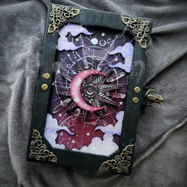 🔥Last Day 50% OFF -🧙🔮Handmade Witch Hidden Key Journal