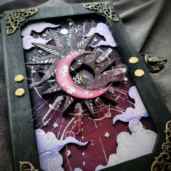 🔥Last Day 50% OFF -🧙🔮Handmade Witch Hidden Key Journal