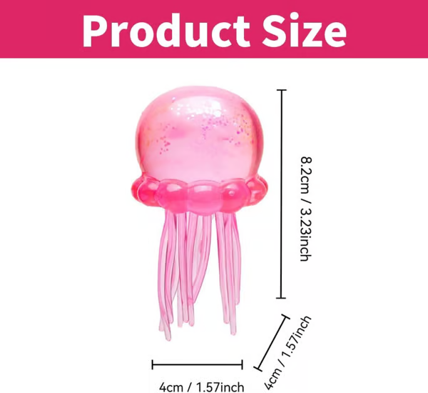 🔥Limited Time Offer 50% -Cute Glitter Jellyfish Squishy