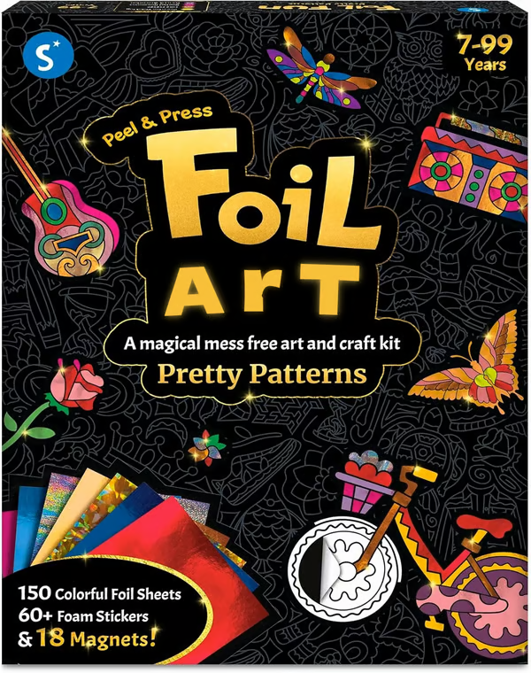 🔥LAST DAY 55% OFF- Foil Fun - Art & Craft Activity 🤲💓No Mess Art Ki