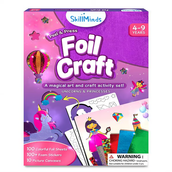 🔥LAST DAY 55% OFF- Foil Fun - Art & Craft Activity 🤲💓No Mess Art Kit
