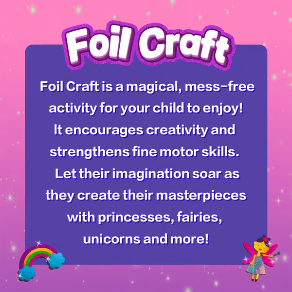 🔥LAST DAY 55% OFF- Foil Fun - Art & Craft Activity 🤲💓No Mess Art Kit