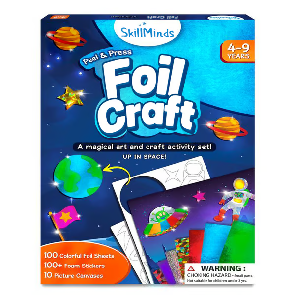 🔥LAST DAY 55% OFF- Foil Fun - Art & Craft Activity 🤲💓No Mess Art Kit