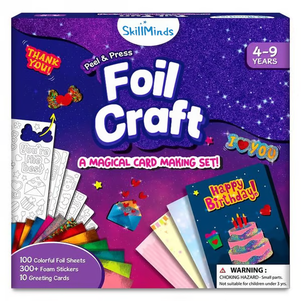 🔥LAST DAY 55% OFF- Foil Fun - Art & Craft Activity 🤲💓No Mess Art Kit