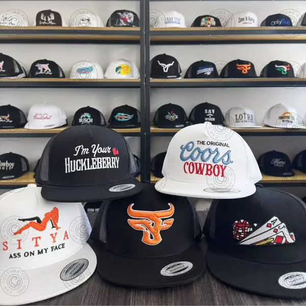 🤠Mystery Hat Box- Five Randomly Picked Flat Brim Trucker Hats (🎁💥$171 Value!)
