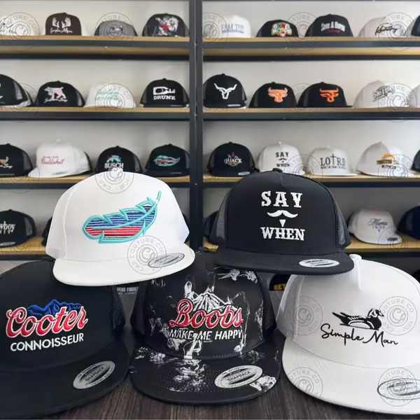 🤠Mystery Hat Box- Five Randomly Picked Flat Brim Trucker Hats (🎁💥$171 Value!)