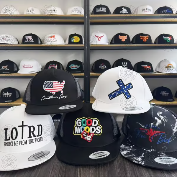 🤠Mystery Hat Box- Five Randomly Picked Flat Brim Trucker Hats (🎁💥$171 Value!)