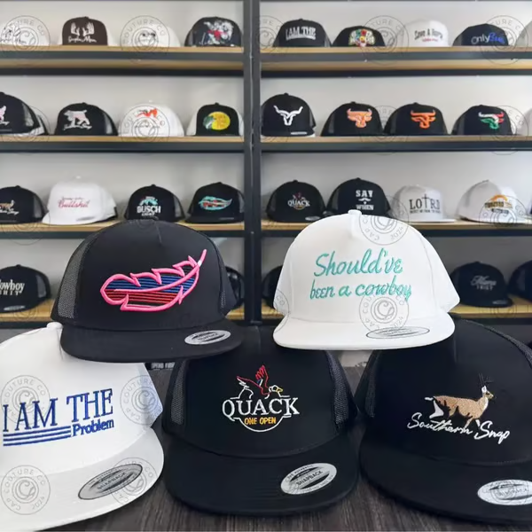 🤠Mystery Hat Box- Five Randomly Picked Flat Brim Trucker Hats (🎁💥$171 Value!)