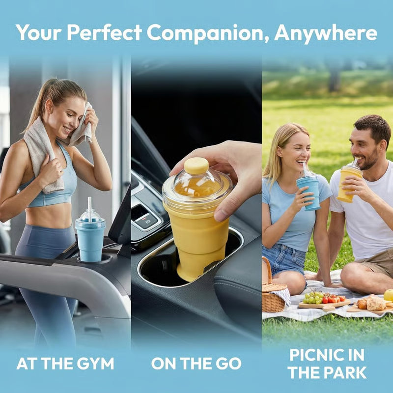 🔥Recent Offer: 41%Off🔥-2-in-1 Foldable Silicone Ice Ball Maker Cup