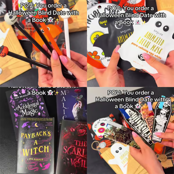 🔥Last Day 50% OFF 🎃📚Halloween Witch Blind Date with a Book🎁