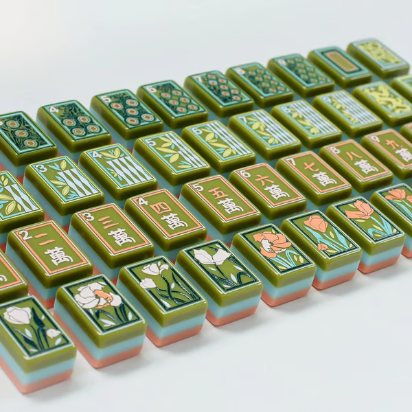 🔥Last Day 50% OFF -🀄Hand-Painted Mahjong Tiles Set